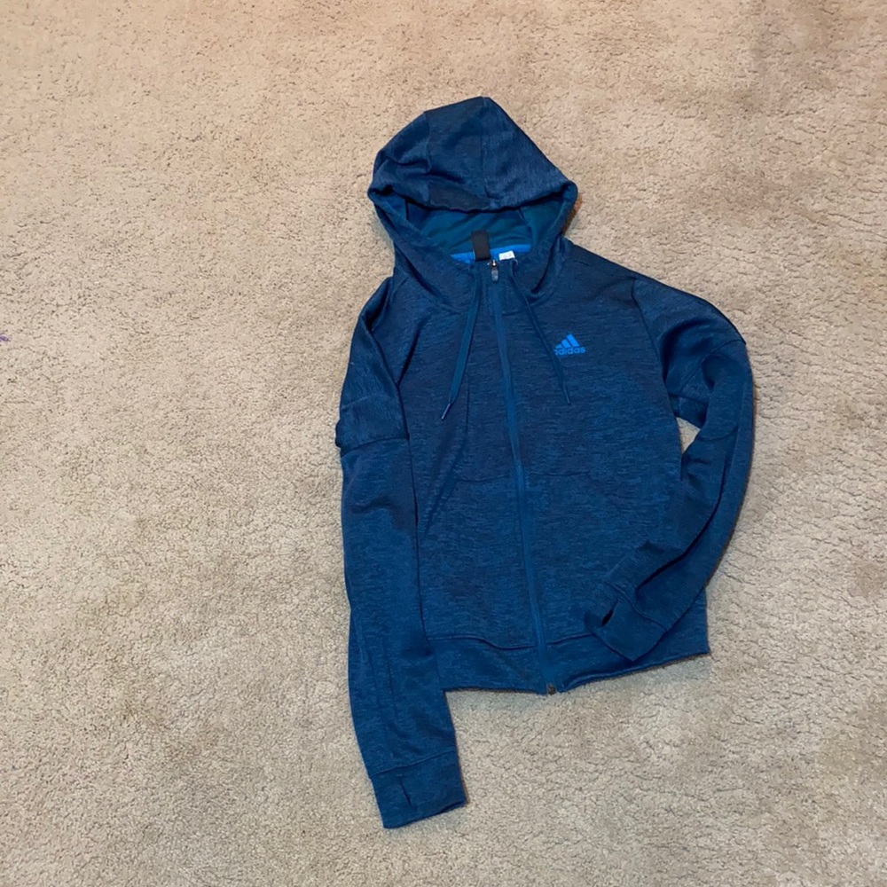 blue adidas sweatshirt
